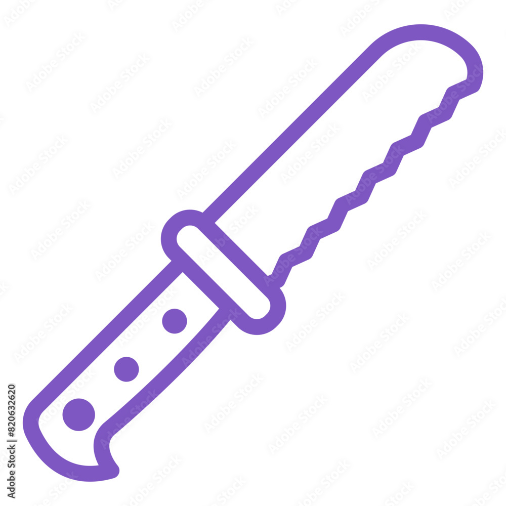 Bread Knife Vector Icon Design Illustration Bread Knife Vector Icon Design Illustration