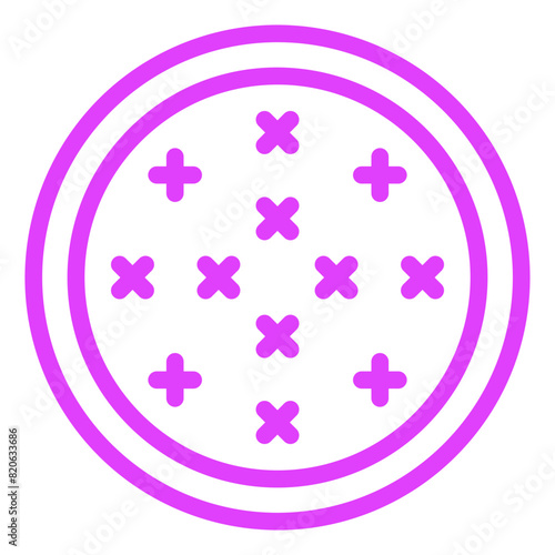 Cross Stitch Vector Icon Design Illustration