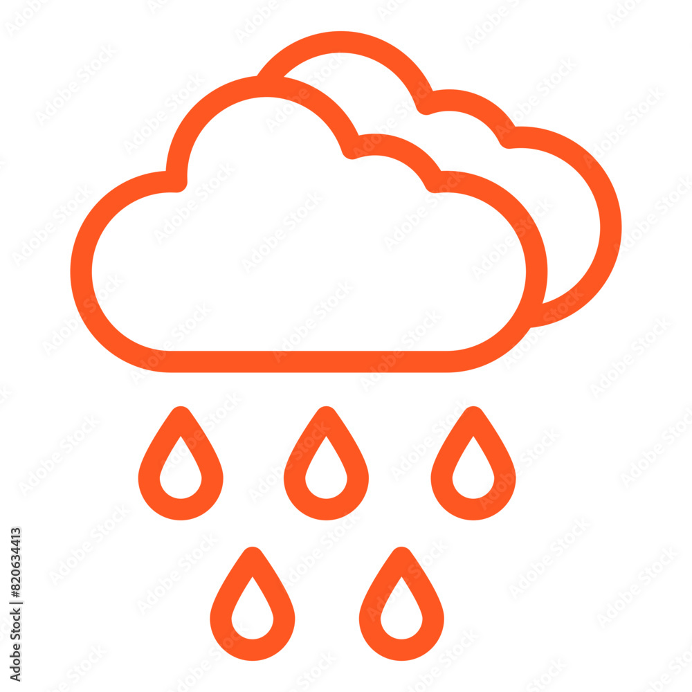 Rain Vector Icon Design Illustration Rain Vector Icon Design Illustration