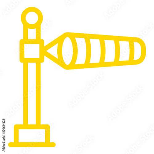 Windsock Vector Icon Design Illustration