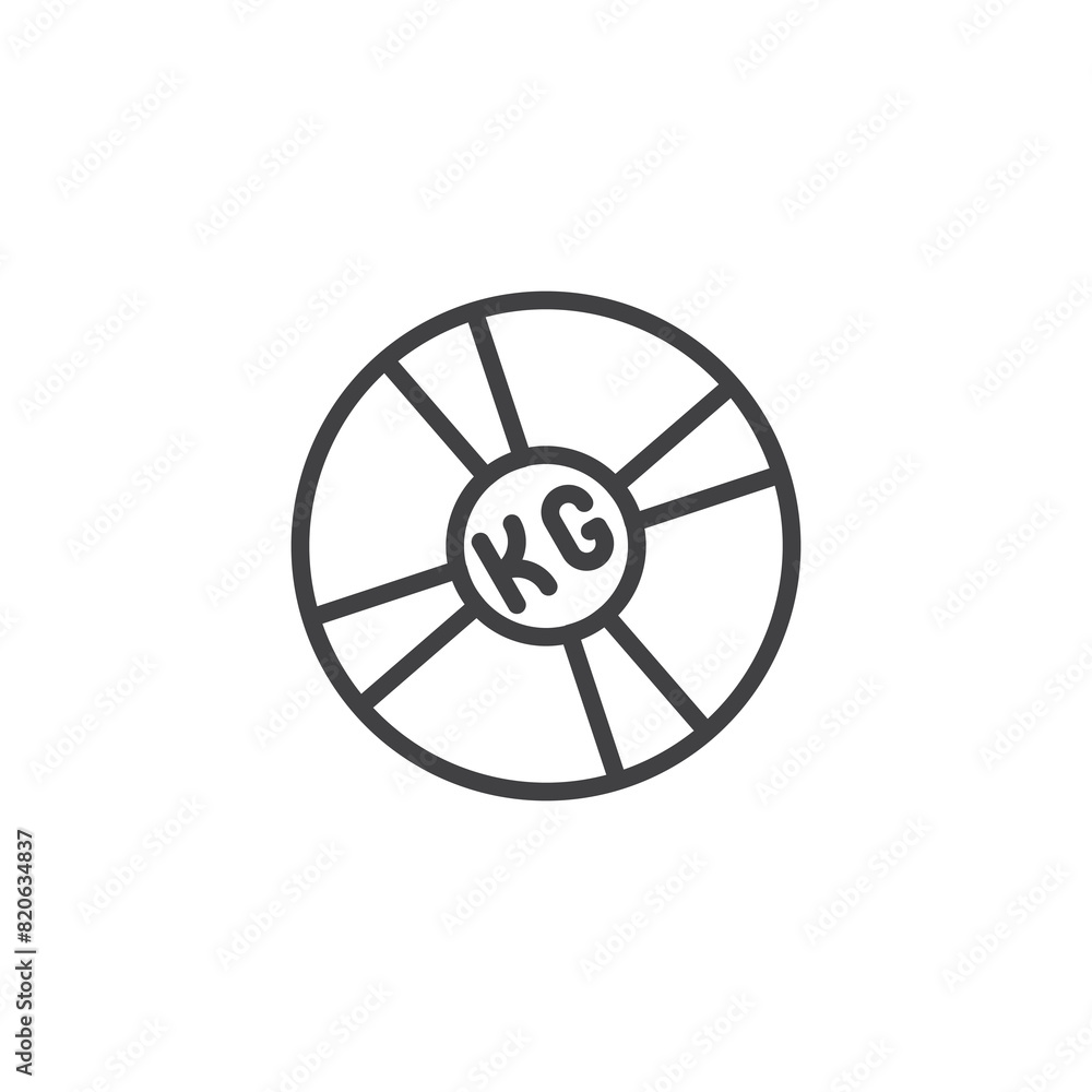 Medicine Ball line icon Medicine Ball line icon