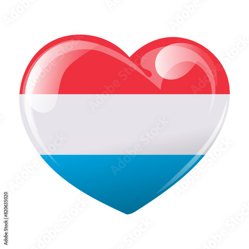 Luxembourg flag in the shape of a heart. Luxembourg National Day. Illustration, banner, vector Free Download Luxembourg flag in the shape of a heart. Luxembourg National Day. Illustration, banner, vector - GFXLoad