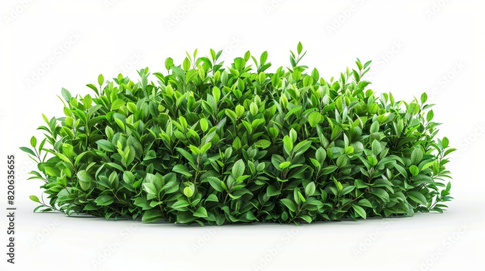 green bush isolated on white background green bush isolated on white background
