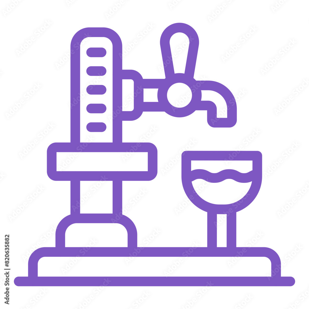 Beer Tap Vector Icon Design Illustration Beer Tap Vector Icon Design Illustration