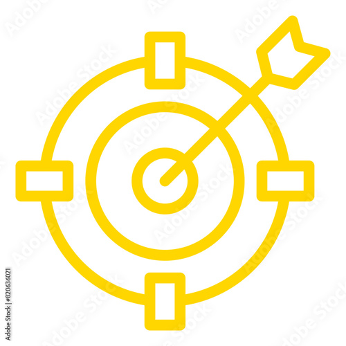 Dart Board Vector Icon Design Illustration