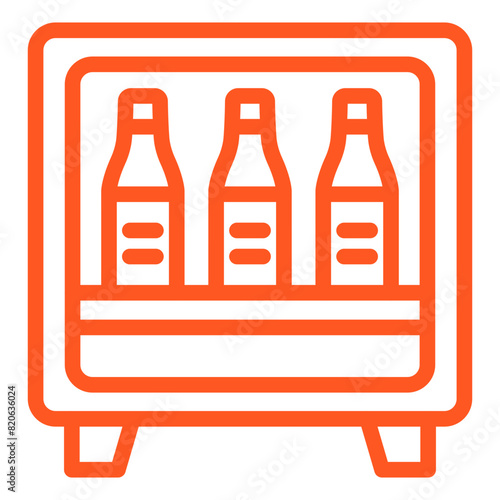Minibar Vector Icon Design Illustration