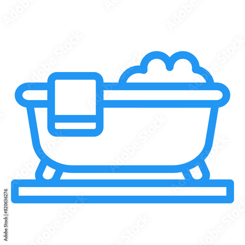 Bathtub Vector Icon Design Illustration