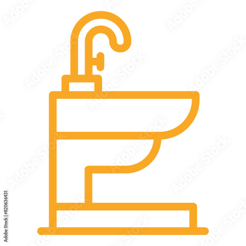 Bidet Vector Icon Design Illustration