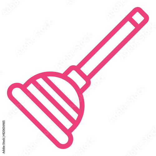 Plunger Vector Icon Design Illustration