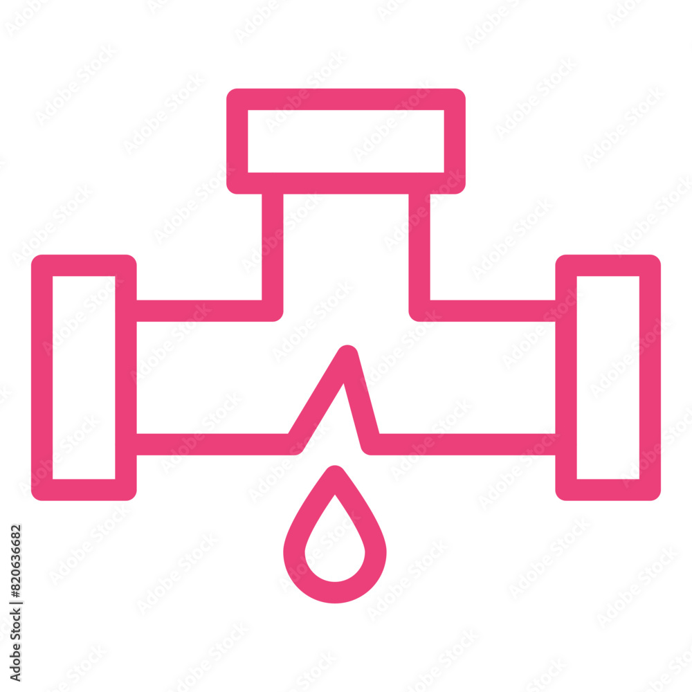 Damage Pipe Vector Icon Design Illustration Damage Pipe Vector Icon Design Illustration
