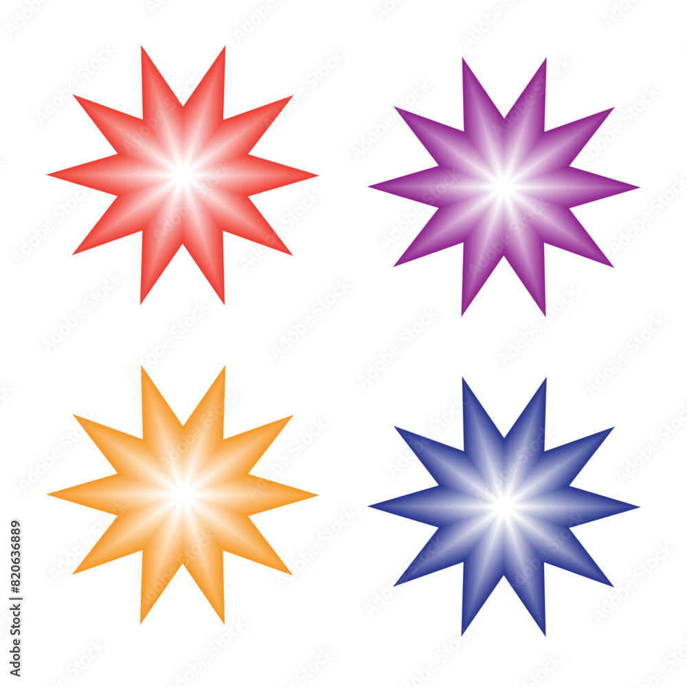 Modern and Clean Star Vector Design Modern and Clean Star Vector Design