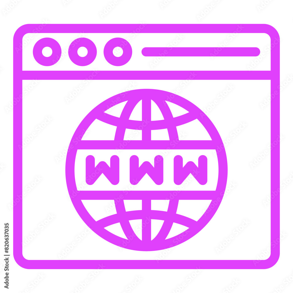 Web Browser Vector Icon Design Illustration Web Browser Vector Icon Design Illustration