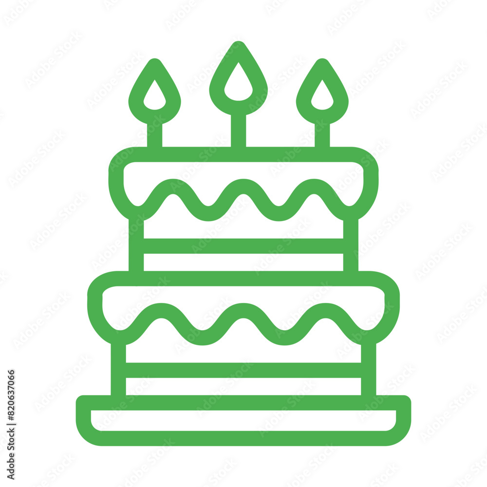 Cake Vector Icon Design Illustration Cake Vector Icon Design Illustration