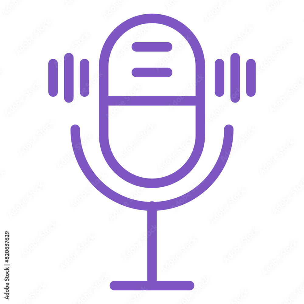 Microphone enable Vector Icon Design Illustration Microphone enable Vector Icon Design Illustration
