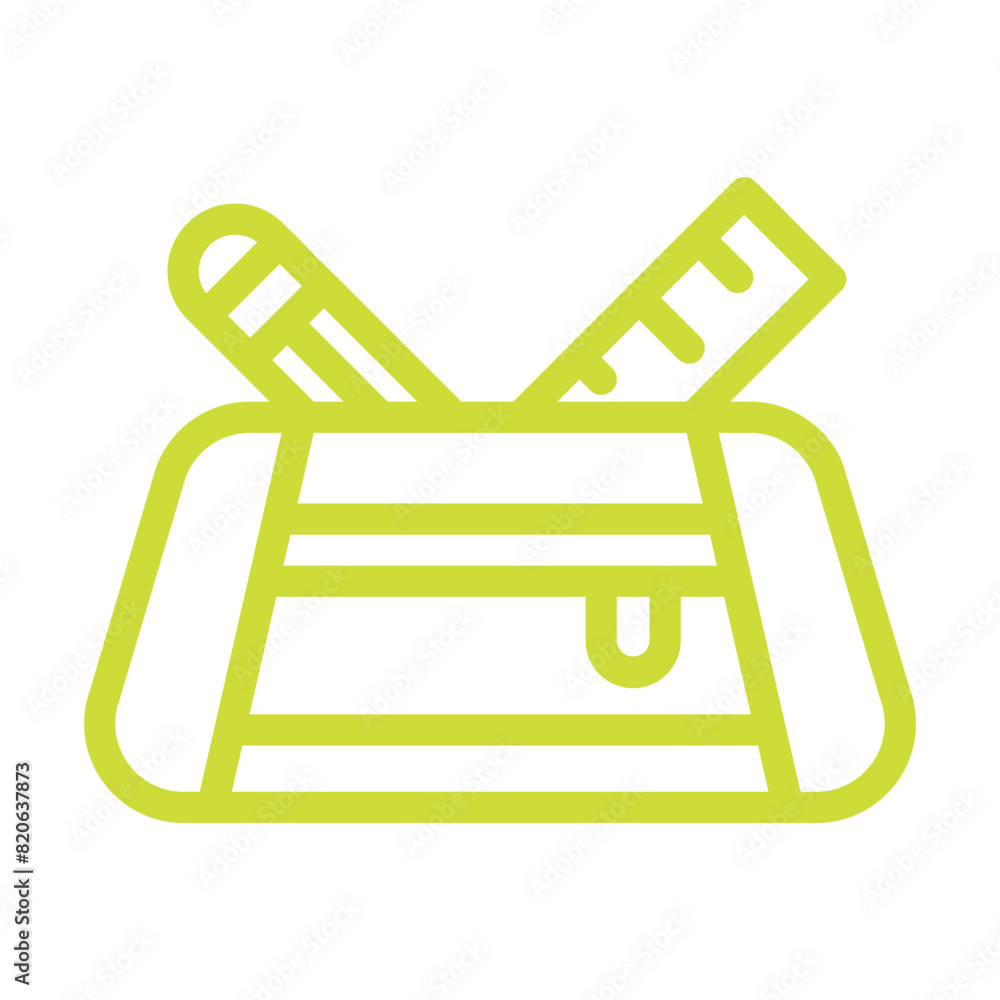 Pencil Case Vector Icon Design Illustration Pencil Case Vector Icon Design Illustration