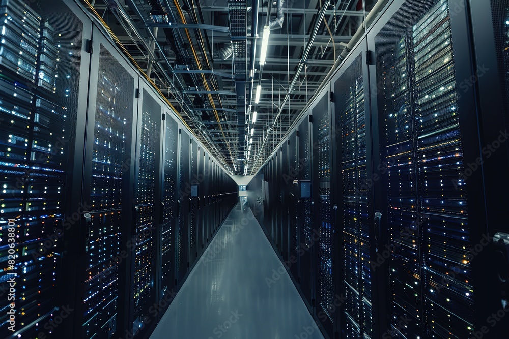 Obraz premium Abstract technology 3D illustration. Pattern, flyer, banner, graphic design