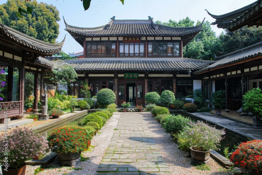 Fototapeta premium Courtyard of the Humble Administrator's Garden, Suzhou