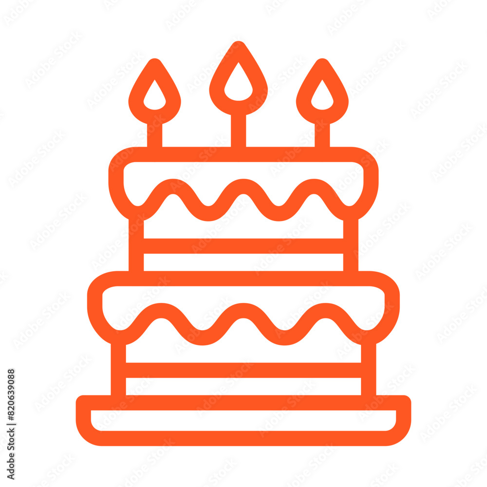 Cake Vector Icon Design Illustration Cake Vector Icon Design Illustration
