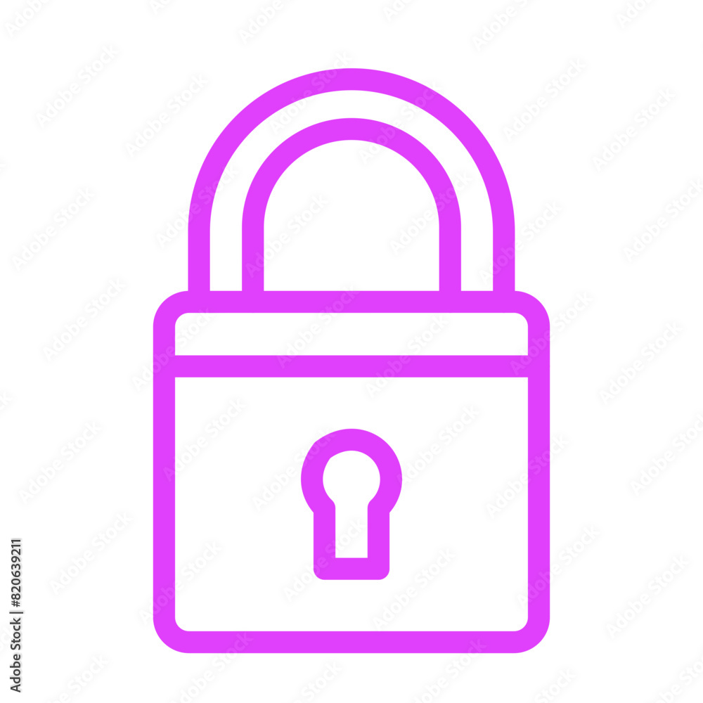 Padlock Vector Icon Design Illustration Padlock Vector Icon Design Illustration