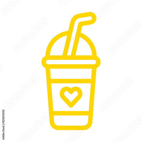 Milkshake Vector Icon Design Illustration