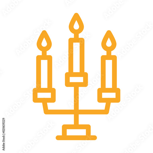 Candles Vector Icon Design Illustration