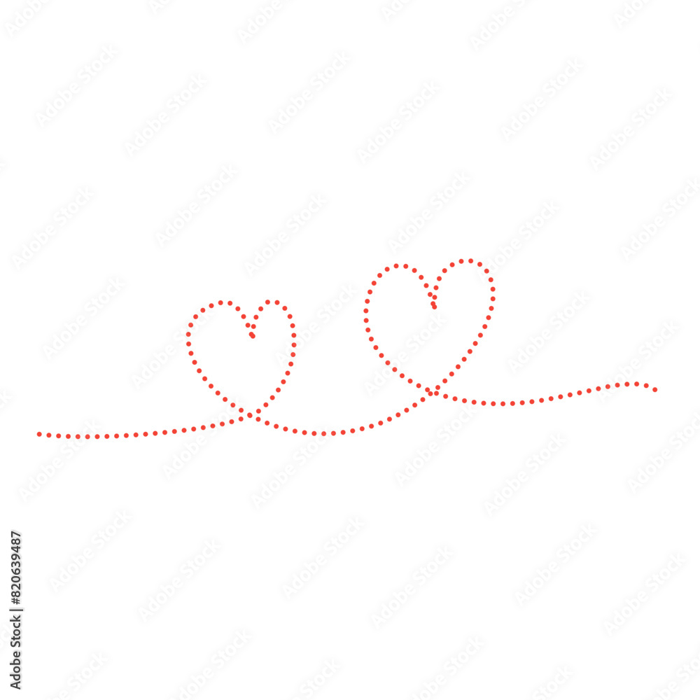 Hand drawn heart line art Hand drawn heart line art