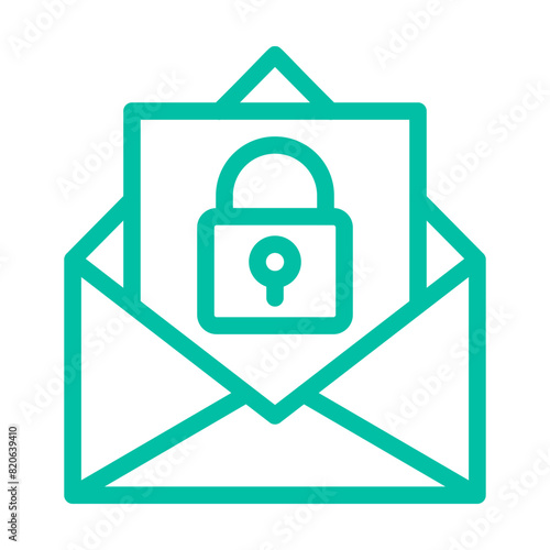 Encrypted Vector Icon Design Illustration