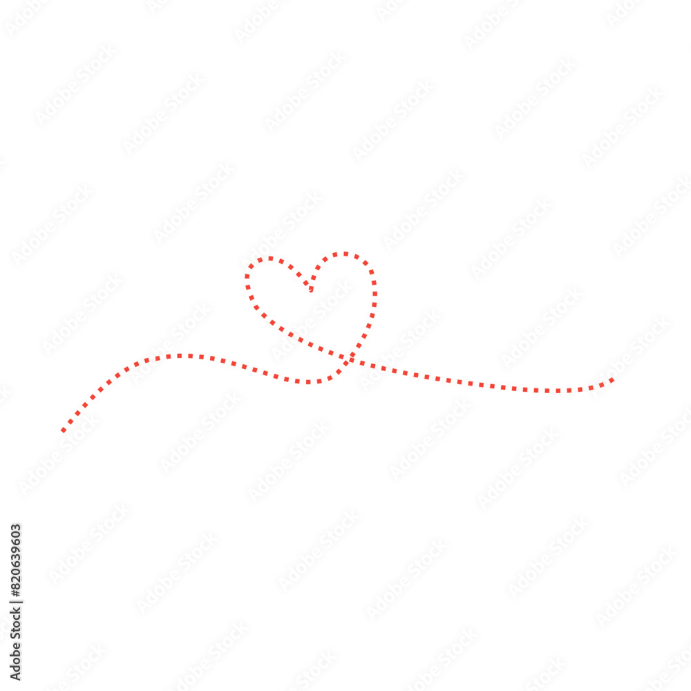 Hand drawn heart line art Hand drawn heart line art
