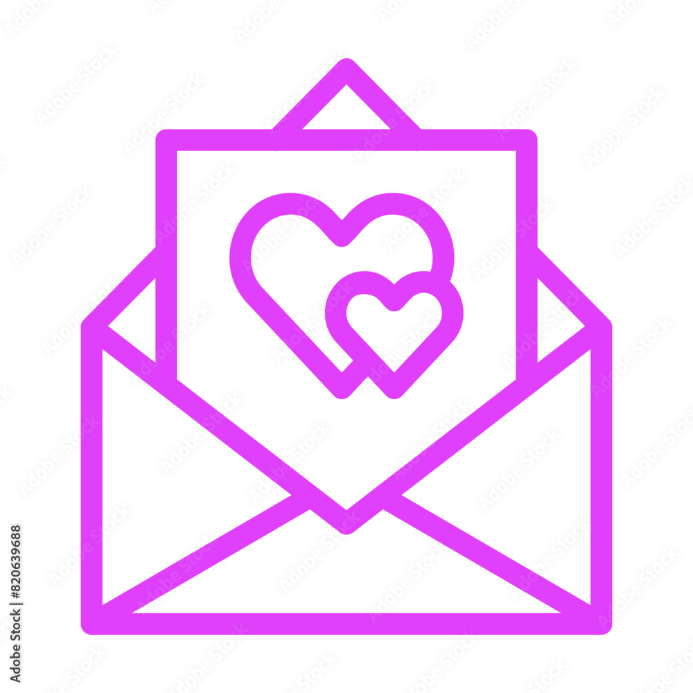 Love Letter Vector Icon Design Illustration Love Letter Vector Icon Design Illustration
