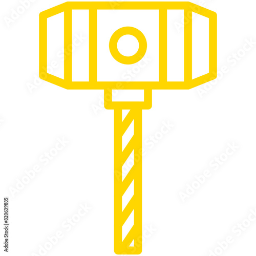 Hammer Vector Icon Design Illustration