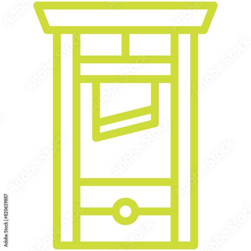 Guillotine Vector Icon Design Illustration