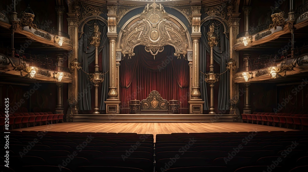 Obraz premium Interior of the church of the holy sepulchre. AI generated art illustration.