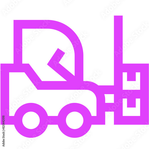 Fork Lifter Vector Icon Design Illustration