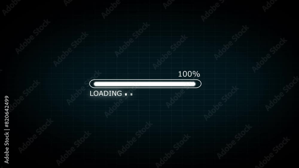 loading bar progress animation with circle ring loading transfer download 0 to 100%. loading bar progress animation with circle ring loading transfer download 0 to 100%.