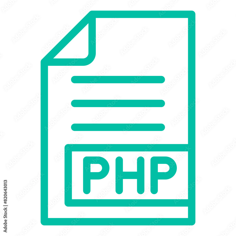 PHP Vector Icon Design Illustration PHP Vector Icon Design Illustration