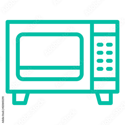 Microwave Vector Icon Design Illustration