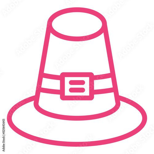 Pilgrim Vector Icon Design Illustration