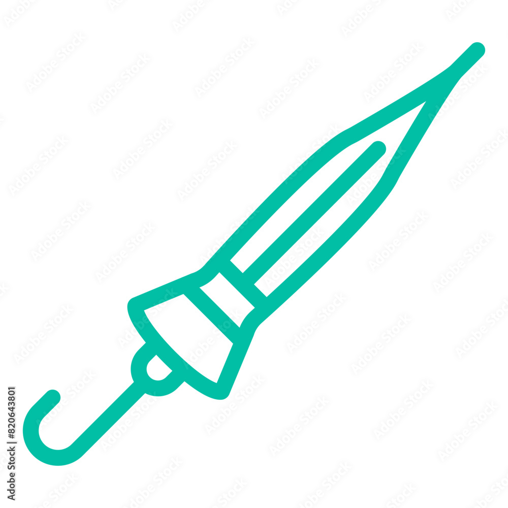 Closed umbrella Vector Icon Design Illustration Closed umbrella Vector Icon Design Illustration