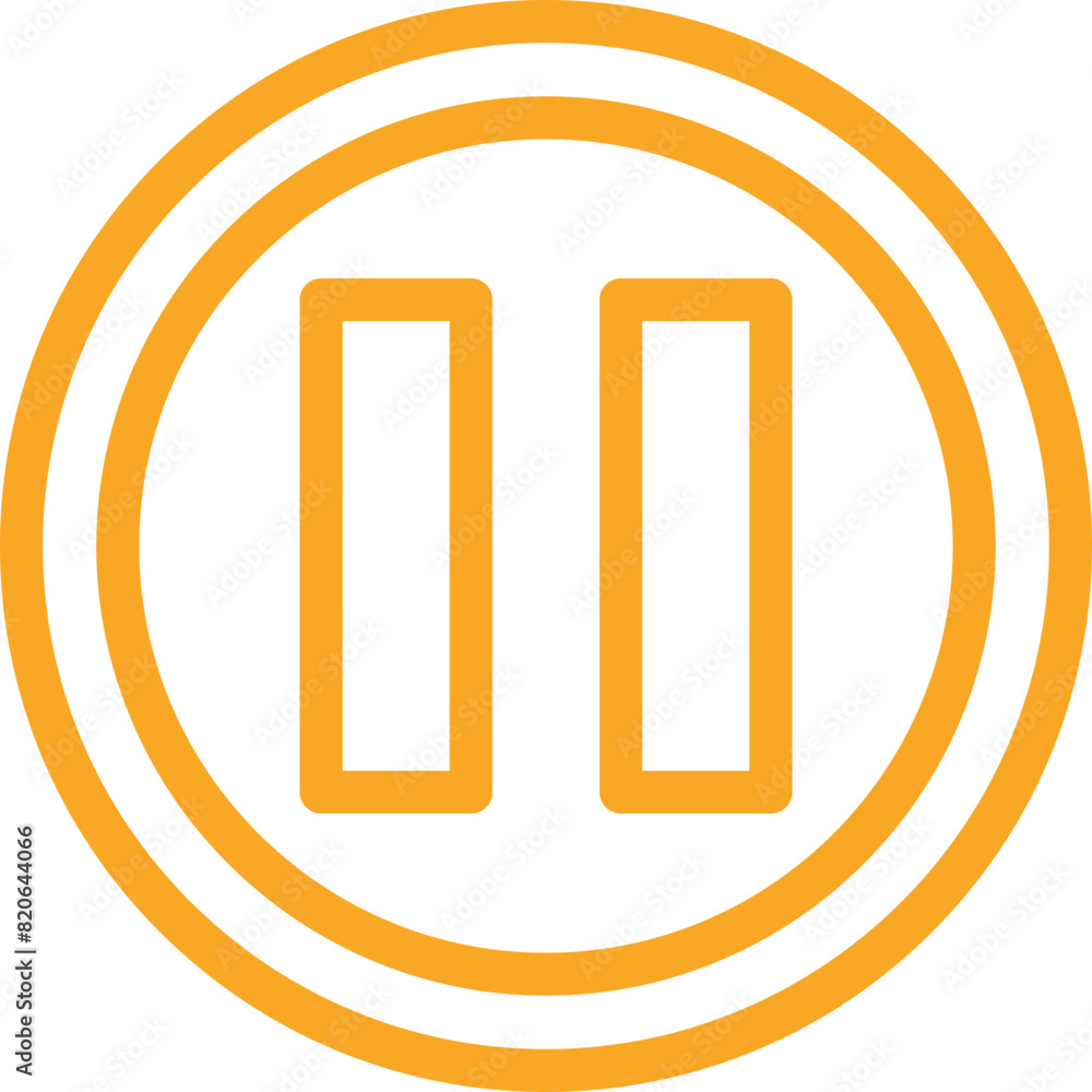 Pause Vector Icon Design Illustration Pause Vector Icon Design Illustration