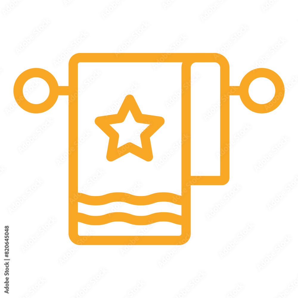Towel Vector Icon Design Illustration Towel Vector Icon Design Illustration