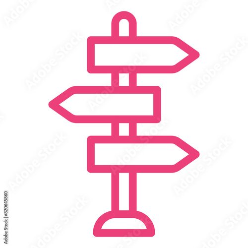 Signpost Vector Icon Design Illustration