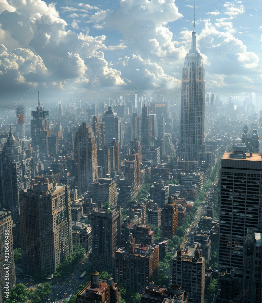 Fototapeta premium Iconic New York City Skyline