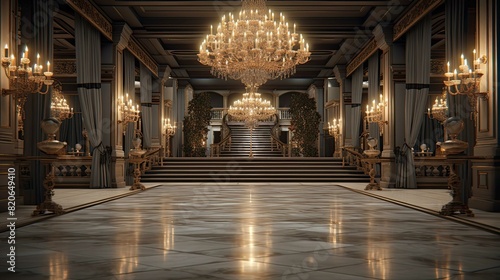 Church in the night. AI generated art illustration.