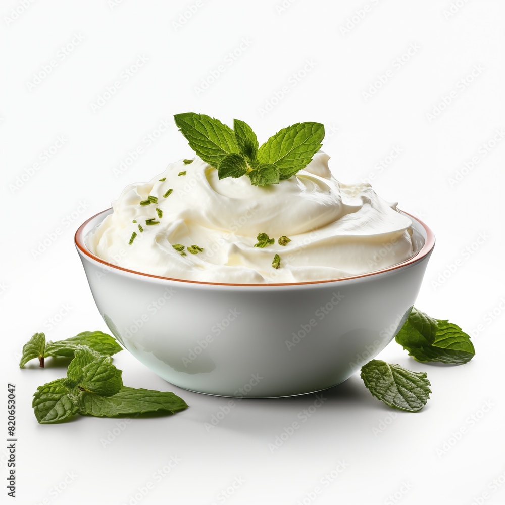 Labneh isolated on transparent background Labneh isolated on transparent background