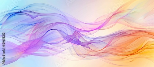 Colorful rainbow smoke swirling on abstract background. Halftone smoke effect color illustration.