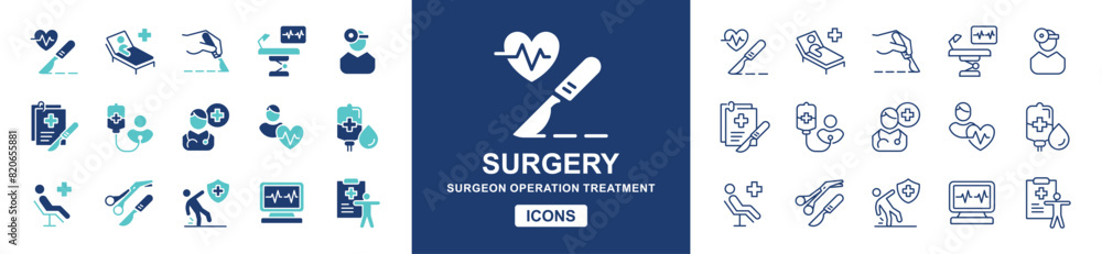 surgery operation icon vector set health disease treatment surgery tool signs hospital emergency surgeon illustration for web and app surgery operation icon vector set health disease treatment surgery tool signs hospital emergency surgeon illustration for web and app