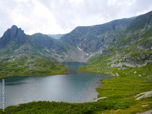 landscape of lake in the mountains, Seven Rila Lakes, Bulgaria © Stani Aleksieva