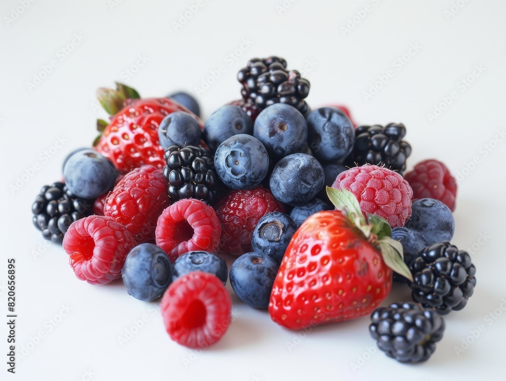 assortment of fresh berries assortment of fresh berries