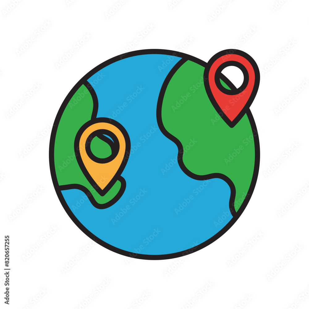 Obraz premium Tourism Sticker
