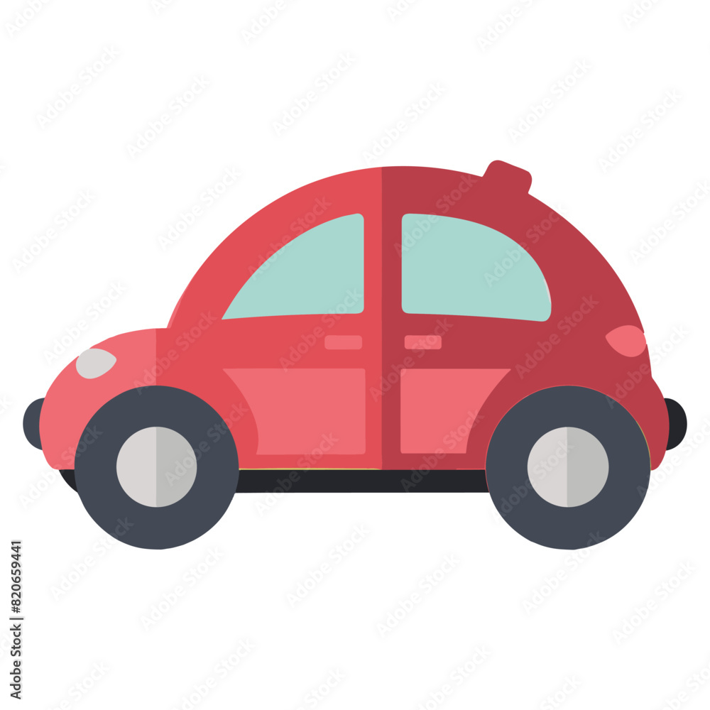 Car vector flat design with brush print and brush background Car vector flat design with brush print and brush background